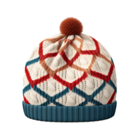 AI generated Knitted hat color isolated on transparent background png
