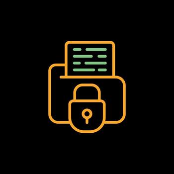 Secure Folder Vector Icon