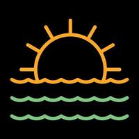 Sunset Vector Icon