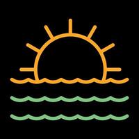 Sunset Vector Icon