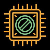 icono de vector de chip