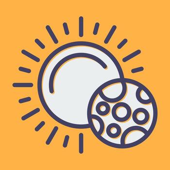 icono de vector de sol