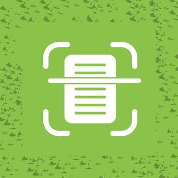 Document Scanning Vector Icon