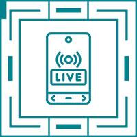 Live Streaming Vector Icon