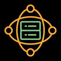 Cluster Server Vector Icon