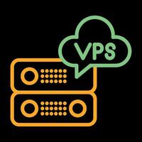 VPS Hosting Vector Icon