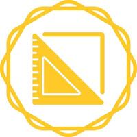 Triangular Ruler Vector Icon