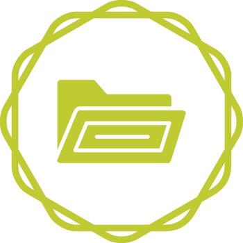 abierto archivo carpeta vector icono