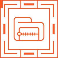 icono de vector de archivo zip