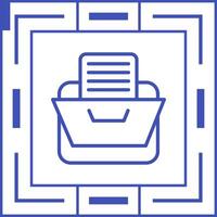 icono de vector de archivador