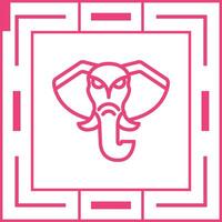 icono de vector de elefante