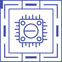 icono de vector de cpu