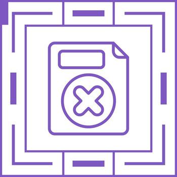 Eliminar botón vector icono