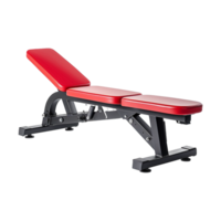 AI generated Abdominal gym bench isolated on transparent background png