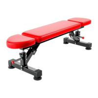 AI generated Abdominal gym bench isolated on transparent background png