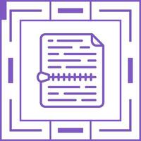 icono de vector de archivo zip