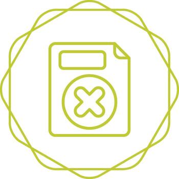 Eliminar botón vector icono