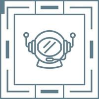 Astronaut Helmet Vector Icon