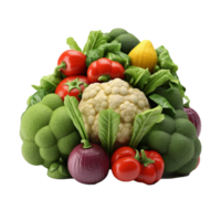 AI generated Vegetable png isolated on transparent background