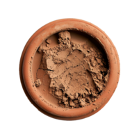 AI generated Clay saucer plate isolated on transparent background png