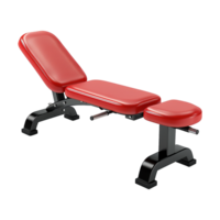 AI generated Abdominal gym bench isolated on transparent background png