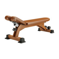 ai généré abdominal Gym banc isolé sur transparent Contexte png