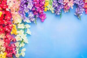 AI generated Colorful Flower Background photo