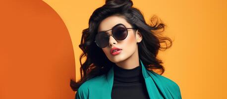 AI generated South Asian Girl with Sunglasses photo