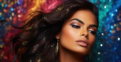 AI generated South Asian female model photo