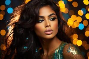 AI generated South Asian female model photo
