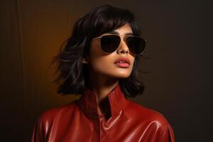 AI generated South Asian Girl Wearing Sunglasses photo