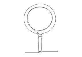 Frying pan in continuous drawing vector. One line Frying pan icon vector background. Frying pan icon. Continuous outline of a Frying pan icon.