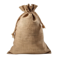 AI generated Burlap sack isolated on transparent background png