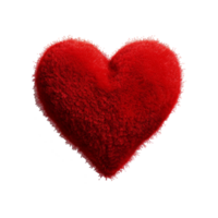 AI generated Red heart shape isolated on transparent background png