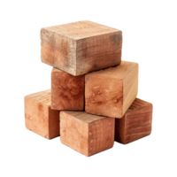 AI generated Bricks isolated on transparent background png