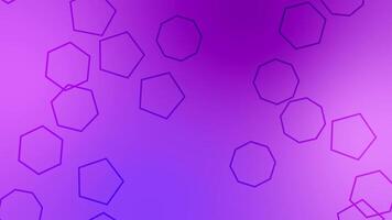 CG of purple background including polygon shaped object video