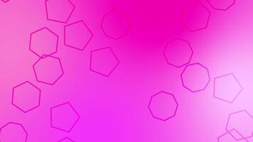 CG of pink and magenta background including polygon shaped object video