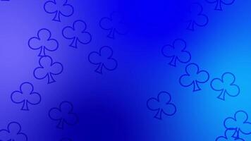 CG of blue background including clover shaped object video