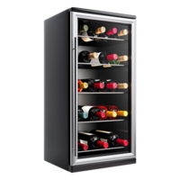 AI generated Wine fridge cooler isolated on transparent background png