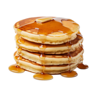 AI generated Pancakes isolated on transparent background png