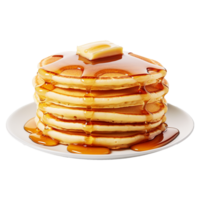 AI generated Pancakes isolated on transparent background png