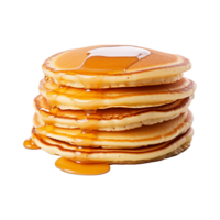 AI generated Pancakes isolated on transparent background png