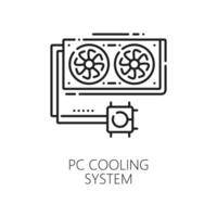 Electronics hardware, computer software line icon vector