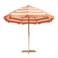 ai généré plage parapluie isolé sur transparent Contexte png