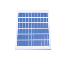 Solar power panel isolated with clipping path in png file format