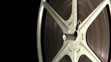 draaien Aan apparaatfilm negatief kraan tonen film in bioscoop projectie licht video