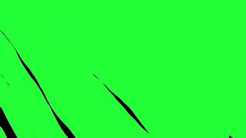 glijbaan en veeg scherm in zwart Chroma sleutel groen scherm video