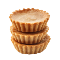 ai generado tartaleta tarta conchas png aislado en transparente antecedentes