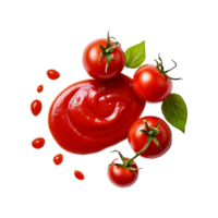 AI generated Tomato sauce isolated on transparent background png