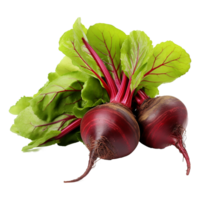 AI generated Beetroot with leaves isolated on transparent background png